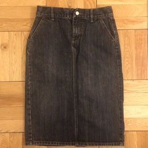 Gap Black Denim Skirt
